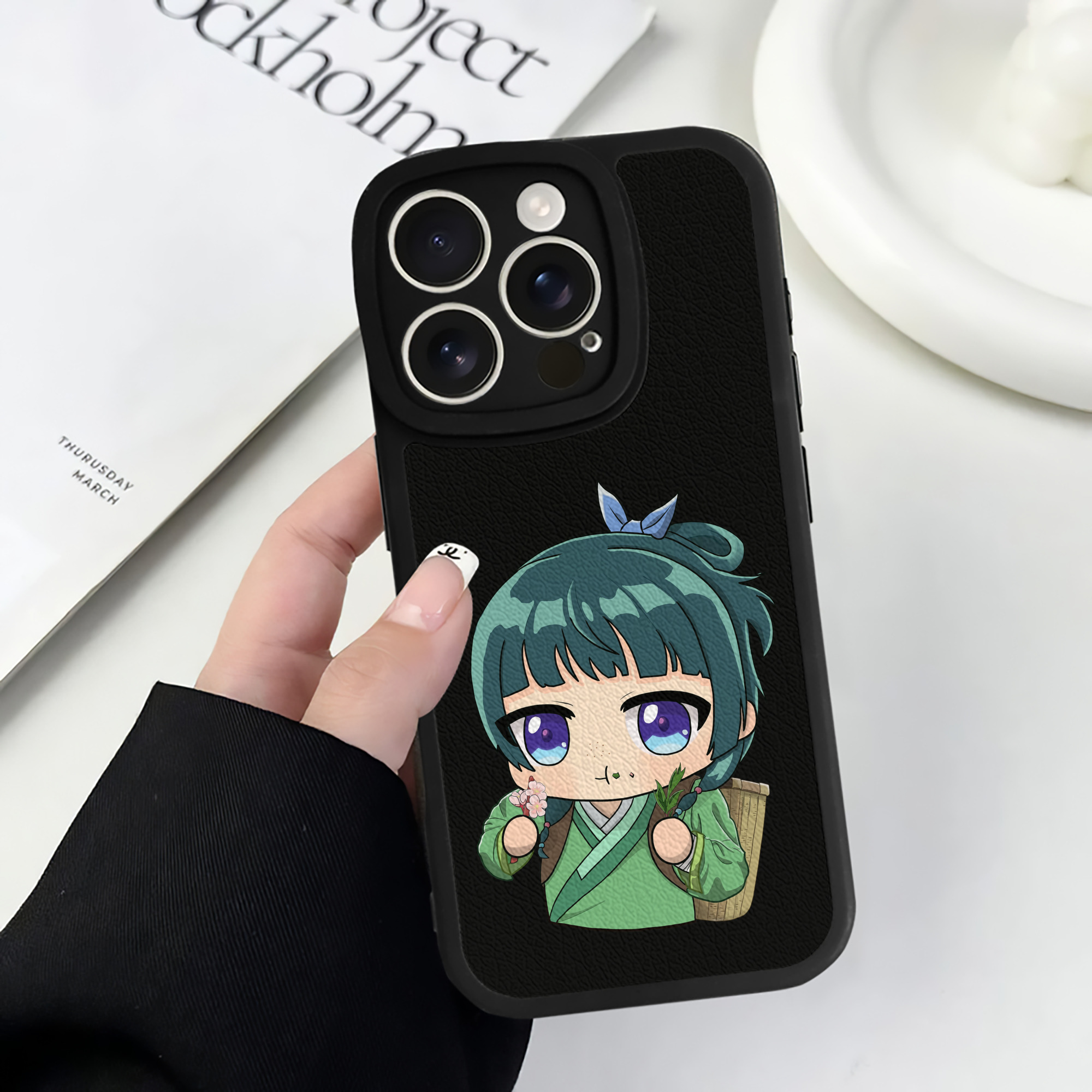 薬屋のひとりごと The Apothecary Diaries 【iPhone 16シリーズ対応】シリコンスマホケース（レザー調） 材質：シリコン